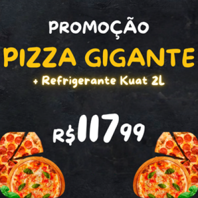1 Pizza gigante + Kuat 2L